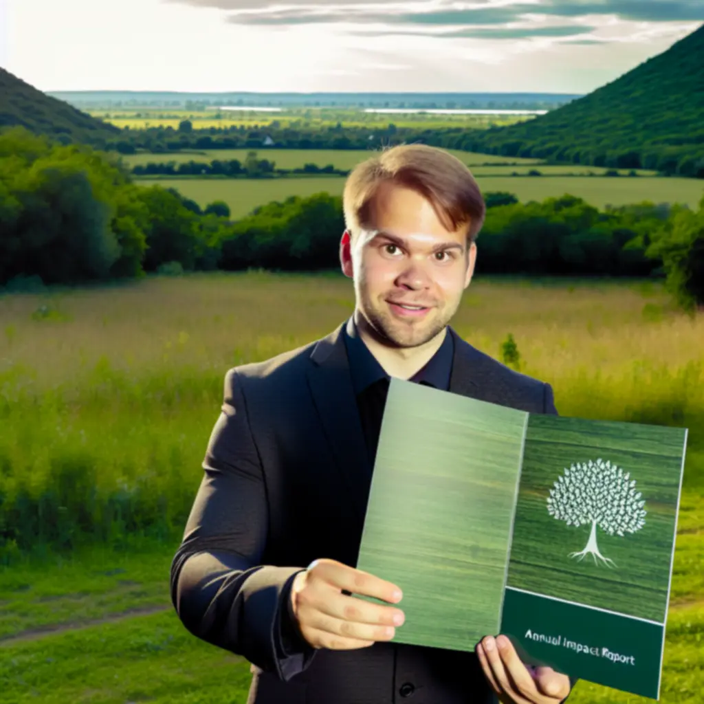 Erdőfelújítási jelentés, amely a Green Future Project éves ültetési eredményeit mutatja be.